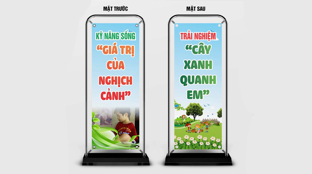 Standee đế nước quảng cáo sản phẩm - thiết kế bắt mắt Standee de nuoc 1020x570 3