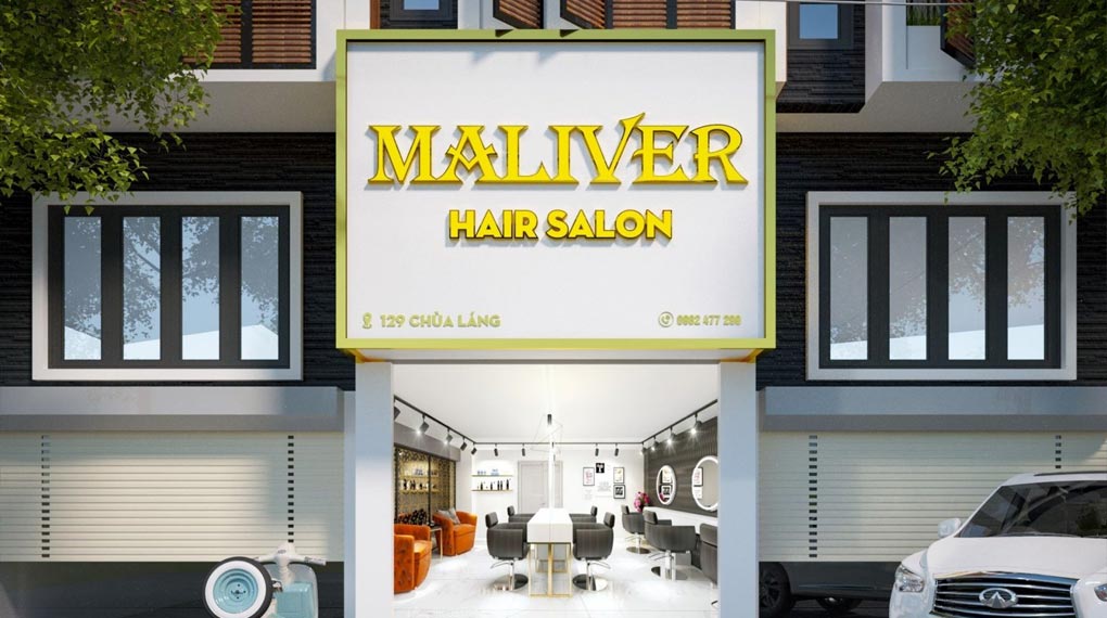Bảng hiệu salon tóc chữ nổi với thiết kế sang trọng và chất liệu cao cấp Bang hieu Salon Toc 1020x570 3