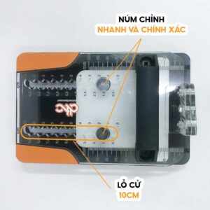 Dụng Cụ Cắt, xả nẹp Fomex của DTC có núm chỉnh cử nhanh và chính xác từ 1-10cm