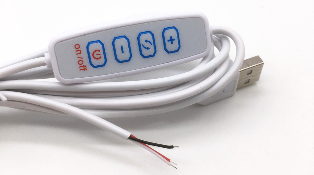 Cận cảnh Công Tắc Điều Chỉnh Độ Sáng Đèn Led USB 5V Cong tac dieu chinh do sang LED 7
