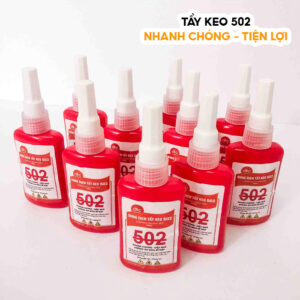 Dung dịch tẩy keo 502, loại bỏ vết keo cứng đầu một cách dễ dàng và nhanh chóng