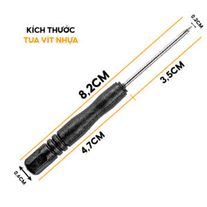 Chi tiết kích thước Tua vít Nhựa mini tại DTC