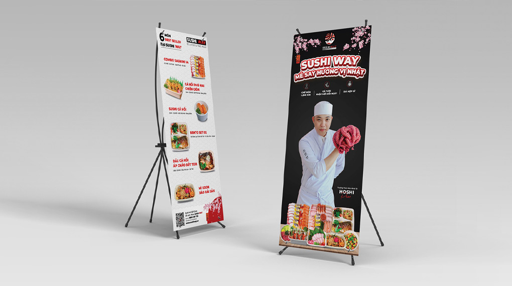 Standee Chữ X mang lại hiệu quả cao cho các doanh nghiệp tổ chức 