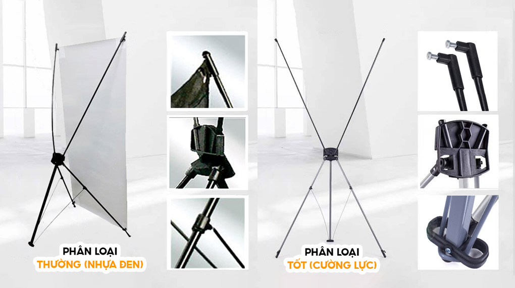 So Sánh chân Standee X thường và tốt 