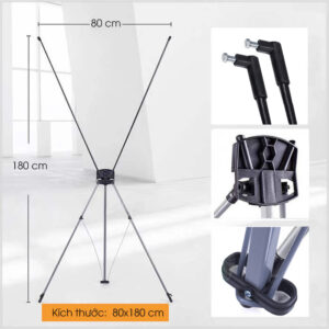 Kích thước Standee Chữ X 80x180cm