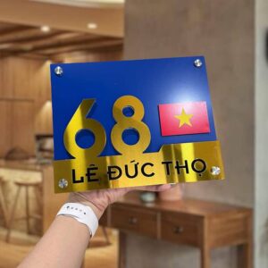 Bảng số nhà alu nhôm 3