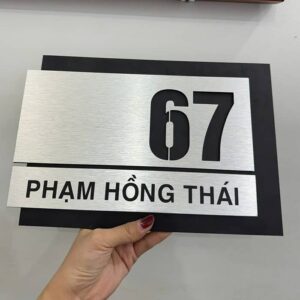 Bảng số nhà alu nhôm 5