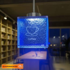 Hộp đèn xoay treo trần sáng đèn