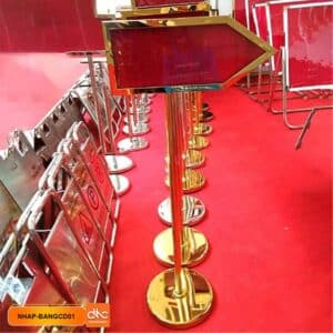 Bảng chỉ dẫn inox mã NHAP-BANGCD01