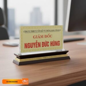 Biển chức danh mica trong quân đội