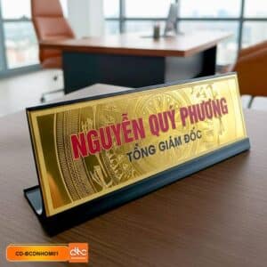 Biển tên chức danh bằng nhôm chữ L