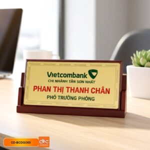 Biển tên chức danh gỗ chữ A cao cấp