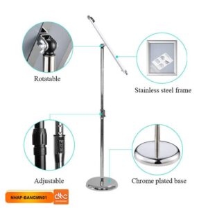 Mẫu bảng chỉ dẫn, bảng thông báo bằng inox thay đổi nội dung dễ dàng