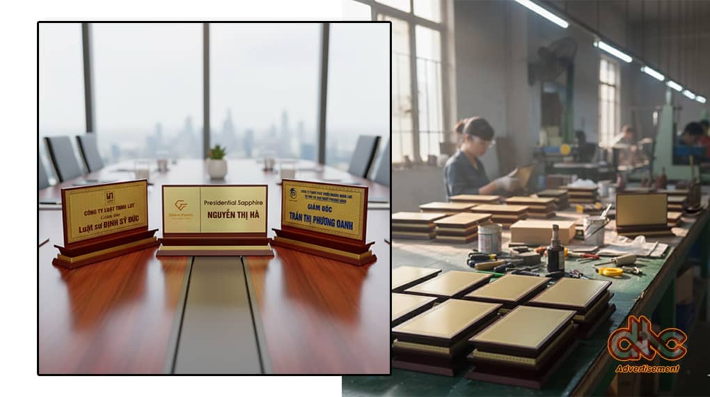 Xưởng DTC Ads cung cấp bảng tên chức danh các loại đa dạng mẫu mã tại TPHCM Xưởng DTC Ads cung cấp bảng tên chức danh các loại đa dạng mẫu mã tại TPHCM