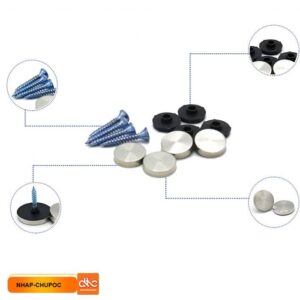 Chụp ốc inox kiểu - Nắp chụp inox trang tri gắn khung tranh quảng cáo 5