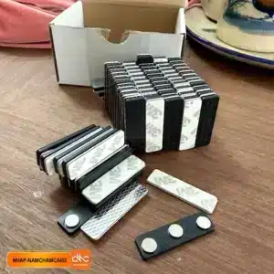 Kẹp nam châm cài áo, nam châm bảng tên 3 viên lực hít mạnh 4