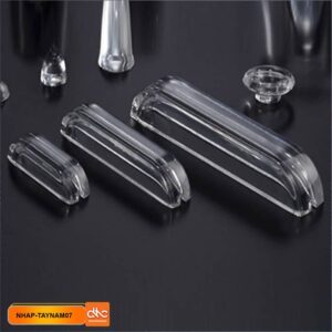 Tay cầm ngang trong suot bằng nhựa mica acrylic 1