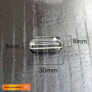 Tay cầm ngang trong suot bằng nhựa mica acrylic size nhỏ