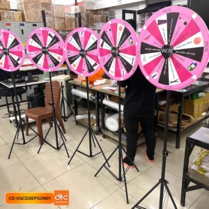 Vòng quay may mắn chân đứng xếp gọn 5