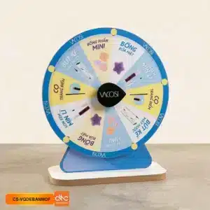 Vòng quay may mắn để bàn bằng gỗ mdf