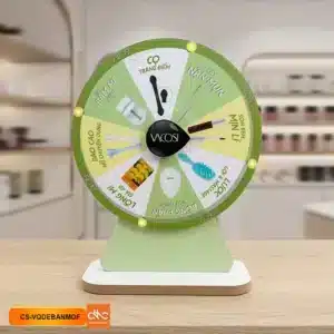 Vòng quay may mắn để bàn bằng gỗ mdf giá rẻ