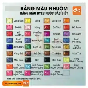 Bảng màu nhuộm mica acrylic cao cấp đa dạng màu sắc tại DTC Ads