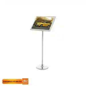 Bien menu thong bao dung inox a3 trang cho nha hang khach san 1 mat nghieng