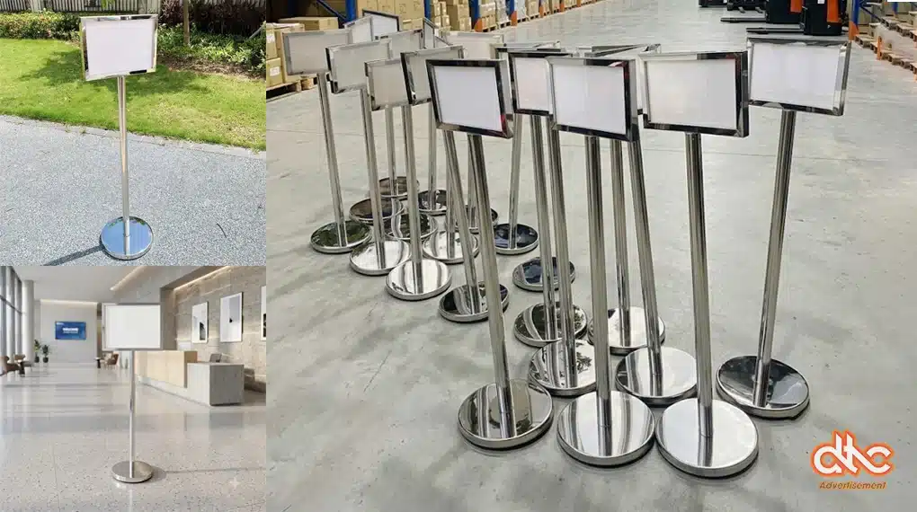 bảng chỉ dẫn sự kiện thông tin, menu chân đứng đế tròn 2 mặt nội dung số lượng lớn bảng chỉ dẫn sự kiện thông tin, menu chân đứng đế tròn 2 mặt nội dung số lượng lớn